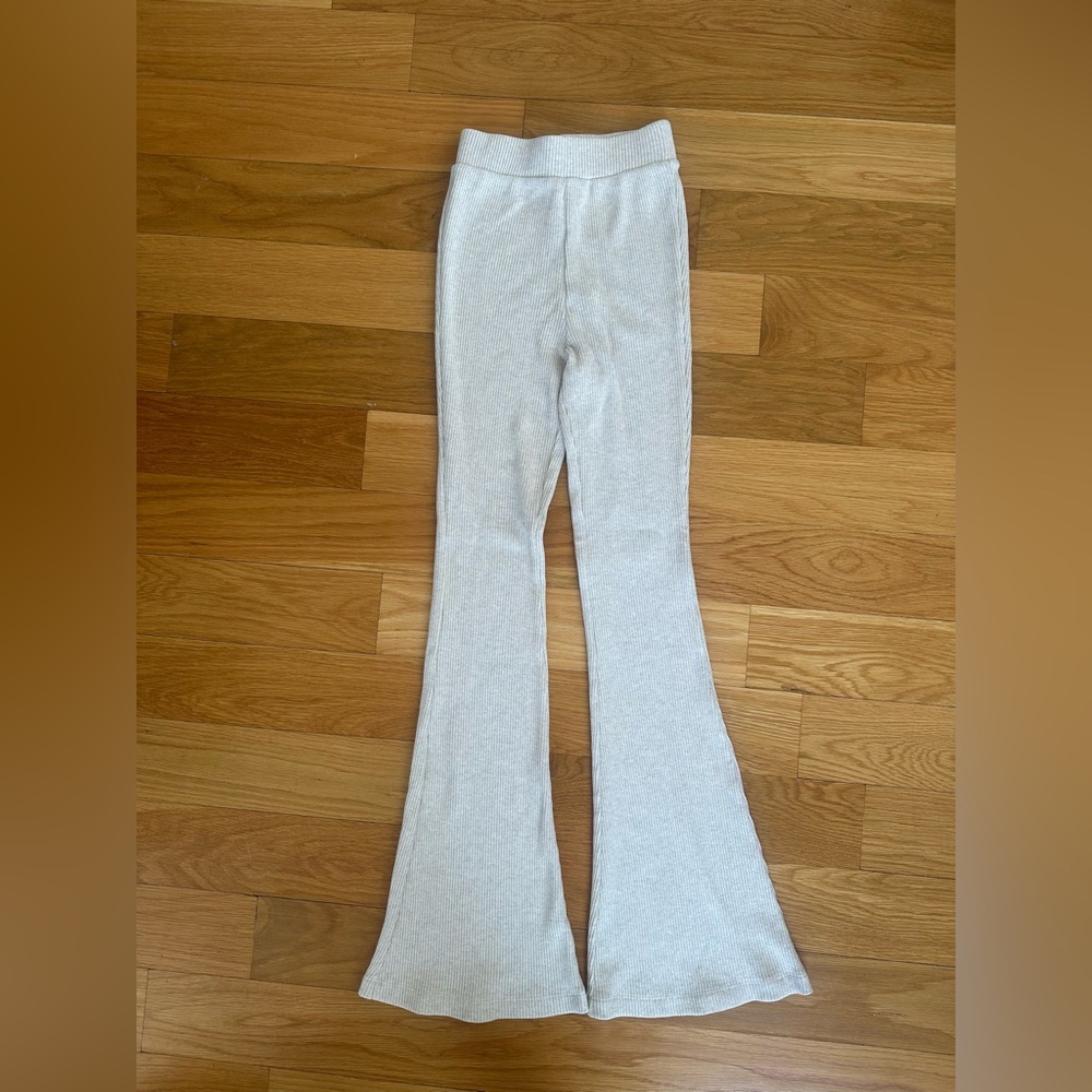 Madewell Cream Flared Lounge Pants
